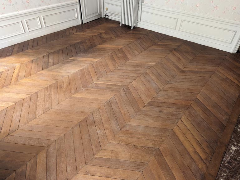 18 m² lot of Point de Hongrie parquet flooring-1