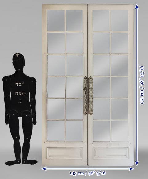 Small-paned double door-8