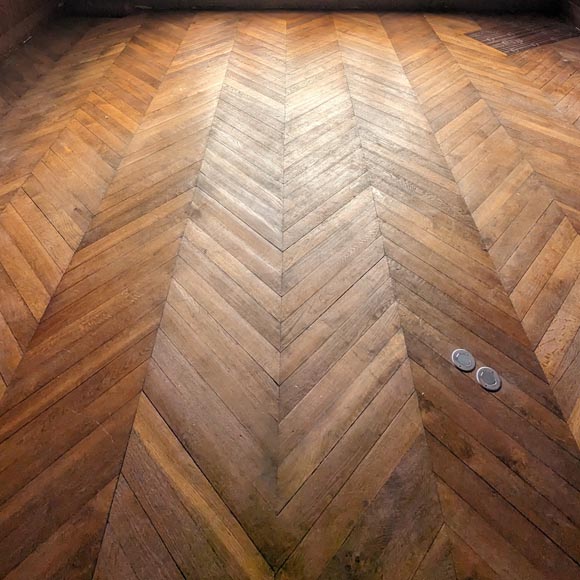 18 m² lot of Point de Hongrie parquet flooring-0