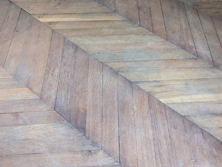 11 m² lot of Point de Hongrie parquet flooring-3