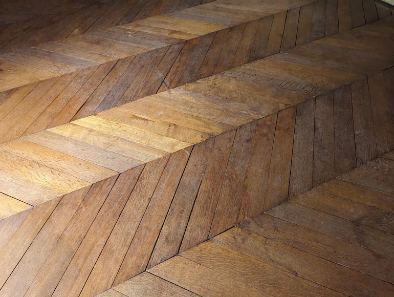 14 m² lot of Point de Hongrie parquet flooring-5