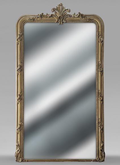 Louis XV style trumeau with gilt painted palmette-0