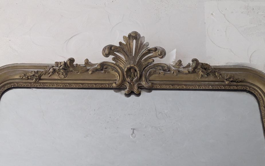 Louis XV style trumeau with gilt painted palmette-1