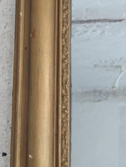 Louis XV style palmette trumeau painted in bronzin-4