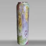 Clain & Perrier - Glass Paste Vase Decorated With Coloquintes, Circa 1900