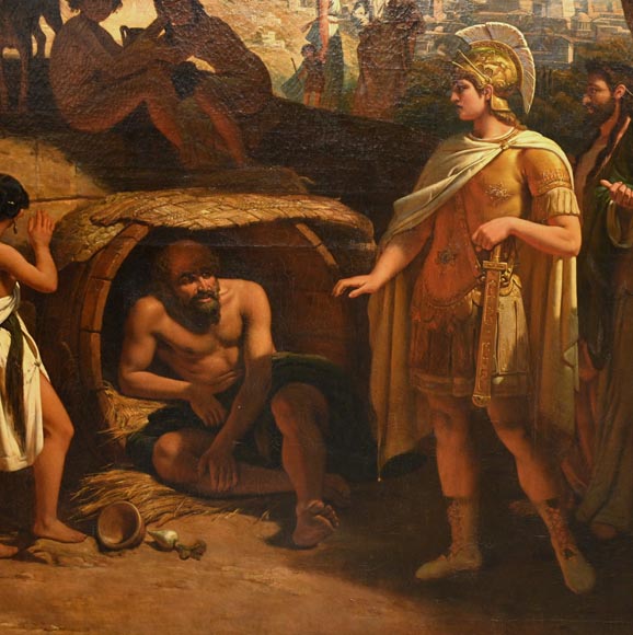 Jean-Auguste BARD, Alexander and Diogenes, 1838, Salon of 1839-2