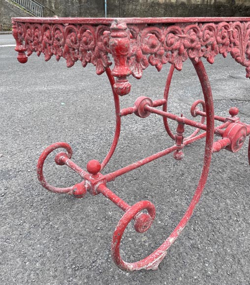 Napoleon III table base in painted cast iron-4