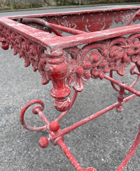 Napoleon III table base in painted cast iron-6