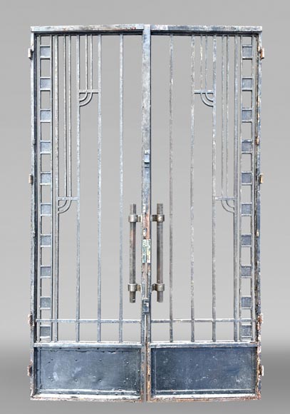 Double Cast Iron Gate – Art Deco Style Double Cast Iron Gate – Art Deco Style-1