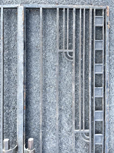 Double Cast Iron Gate – Art Deco Style Double Cast Iron Gate – Art Deco Style-2