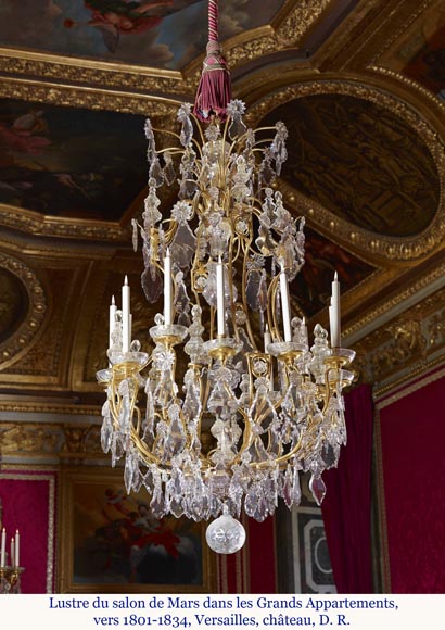 Twenty-Four-Arm Chandelier Based on Château de Versailles Chandeliers, 20th century-17