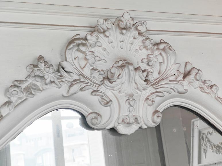 Louis XV style trumeau decorated with a beautiful shell-2