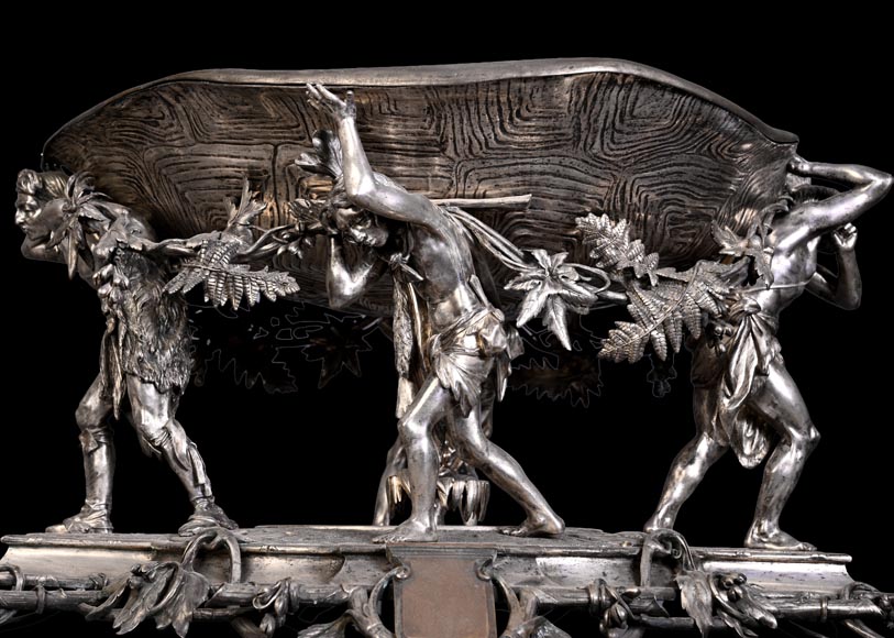CAILAR, BAYARD & CIE – Table centerpiece featuring Native Americans CAILAR, BAYARD & CIE – Table centerpiece featuring Native Americans-2