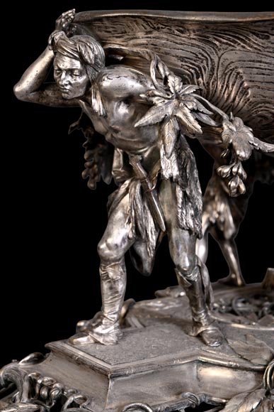 CAILAR, BAYARD & CIE – Table centerpiece featuring Native Americans CAILAR, BAYARD & CIE – Table centerpiece featuring Native Americans-3