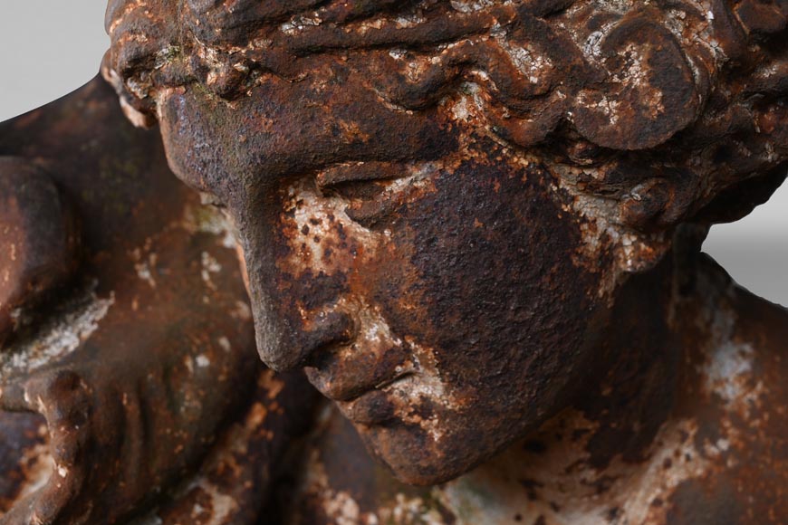 DUCEL Foundry after Pierre LOISON, Young Girl with a Conch, middle of the 19th century-4