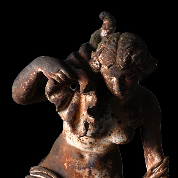 DUCEL Foundry after Pierre LOISON, Young Girl with a Conch, middle of the 19th century-5