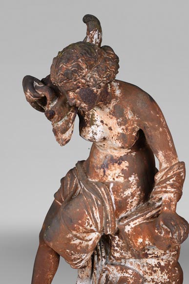 DUCEL Foundry after Pierre LOISON, Young Girl with a Conch, middle of the 19th century-8