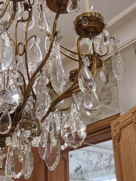 Pair of modern crystal chandeliers, Versailles models-21