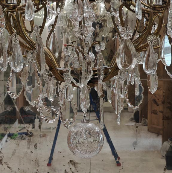 Pair of modern crystal chandeliers, Versailles models-22