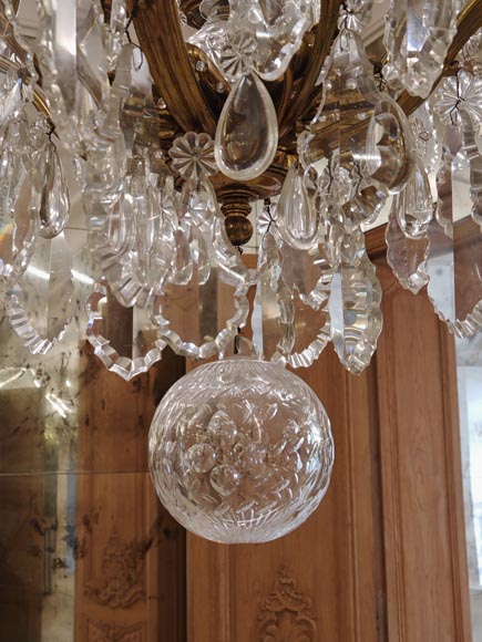 Pair of modern crystal chandeliers, Versailles models-23