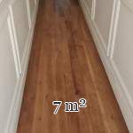 Lot of approximately 7 m² of linear parquet flooring