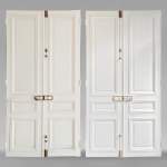 Pair of molded double doors