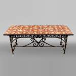 Cast iron table in Neo-Gothic style, 19th century