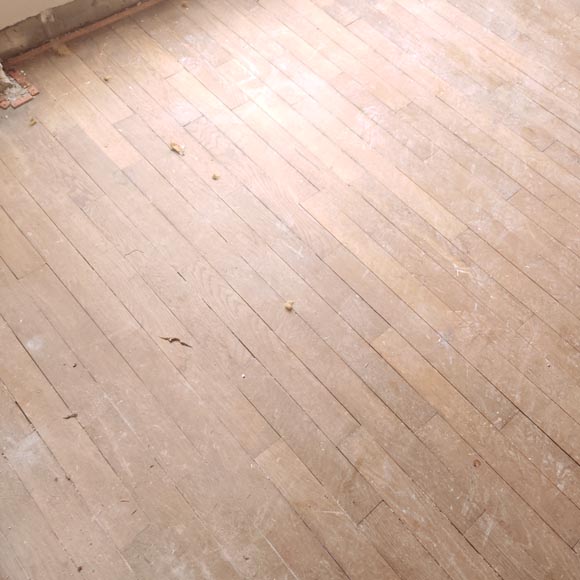 Lot of approximately 10 m² of linear parquet flooring-0