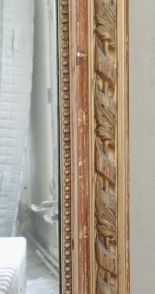 Louis XVI style gilded trumeau with scrolled acanthus leaf motifs-2