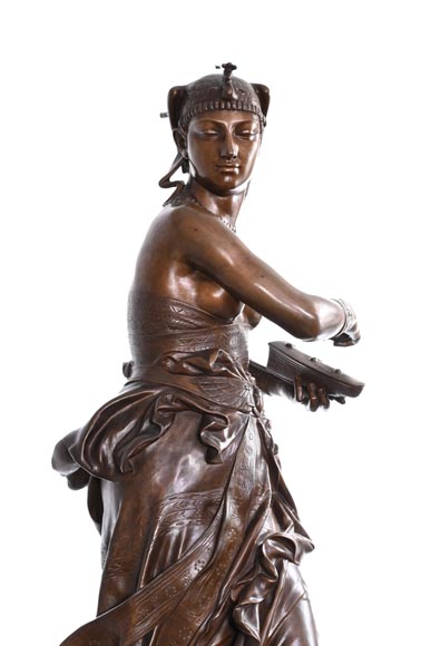 Alexandre FALGUIÈRE (sculptor) and Maison MARNYHAC (foundry) : Egyptian Dancer, after 1873-3