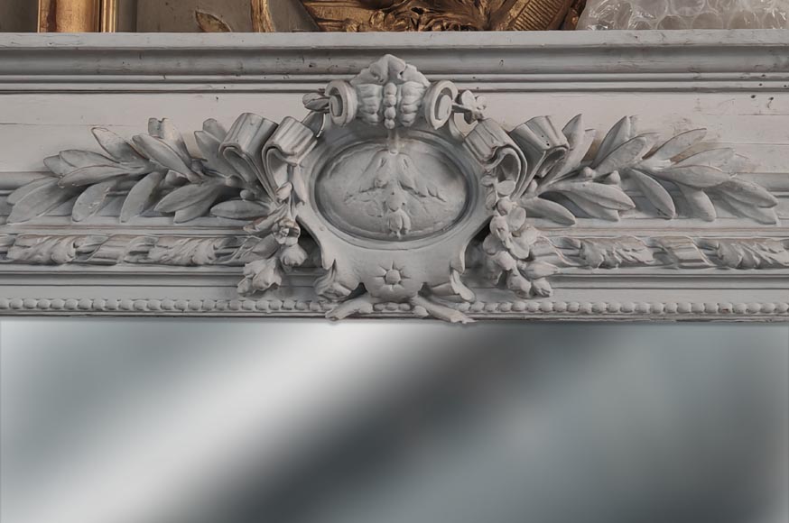 Louis XVI style trumeau with scrolled acanthus leaves-1