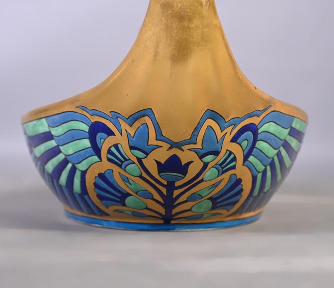 G. Delfosse, Egyptian-Style Planter Adorned with Falcons-10