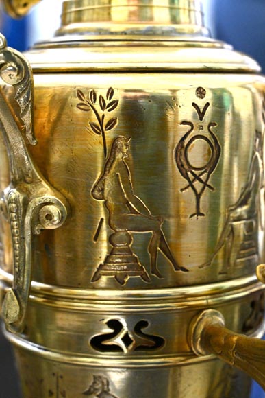 Gilded Bronze Égyptomania Chandelier Gilded Bronze Égyptomania Chandelier-5