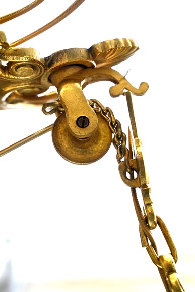 Gilded Bronze Égyptomania Chandelier Gilded Bronze Égyptomania Chandelier-10