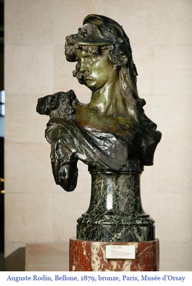 J. SERRE, Pair of bronze caryatids representing Bellona-14