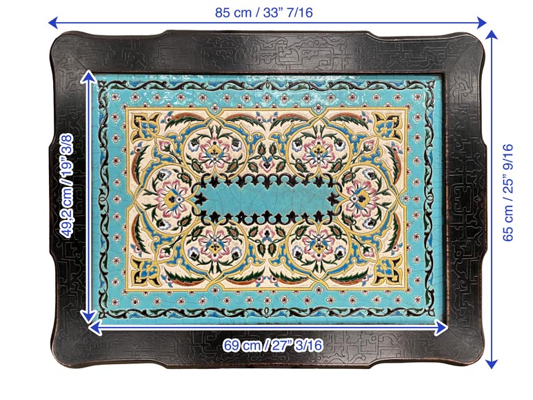 MARTIN-BREY, Japanese-style table with glazed earthenware top-10