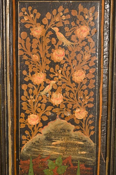 Qajar Art, Set of doors decorated with major scenes of Persian life, late 19th century-18