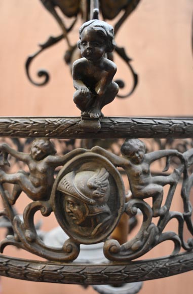 Neo-Renaissance bronze chandelier-5