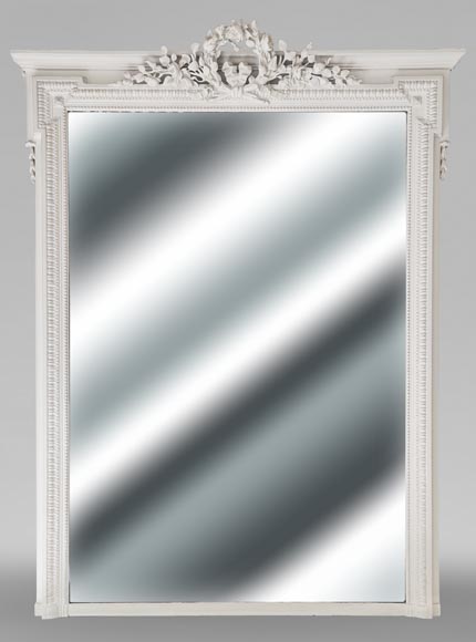 Louis XVI style trumeau decorated with a plant crown-0