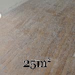 Batch of 25m² of linear oak parquet in 10cm