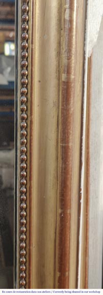 Napoleon III style gilded trumeau, decorated with a shell-5