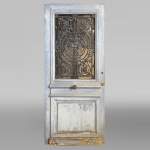 Entrance Door in Oak and Cast Iron, France, 19th Century