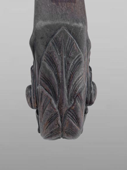 Carved Mahogany Stair Handrail, Napoleon III Period-2