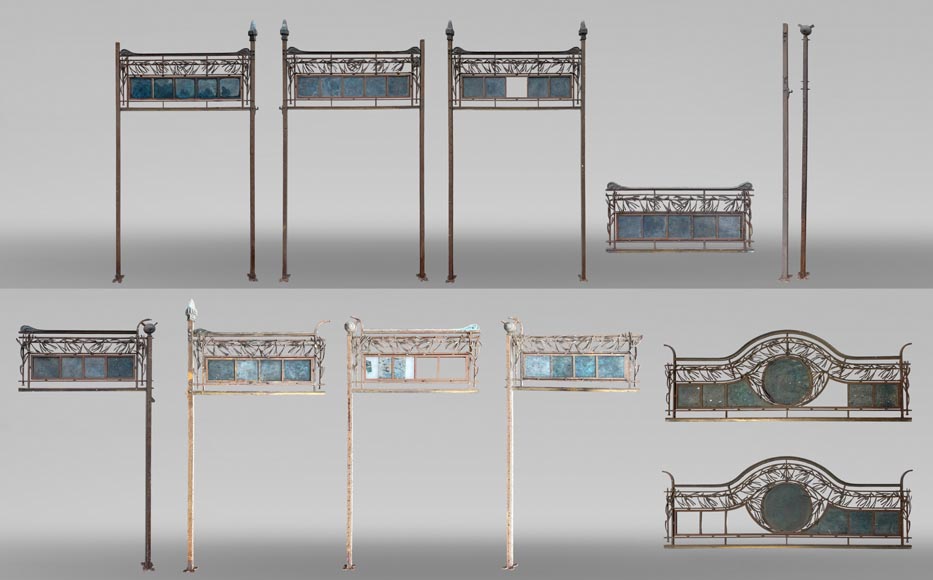 Art Nouveau Shopfront Ironwork Ensemble Art Nouveau Shopfront Ironwork Ensemble-0