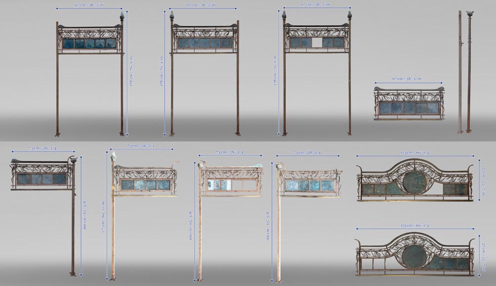 Art Nouveau Shopfront Ironwork Ensemble Art Nouveau Shopfront Ironwork Ensemble-11
