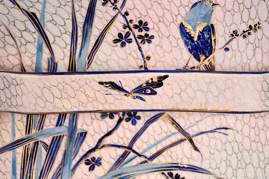 MAISON Alphonse Giroux – Japonisant decorative porcelain dish MAISON Alphonse Giroux – Japonisant decorative porcelain dish-1