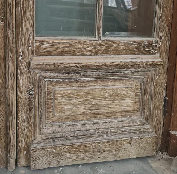 Double door with small beveled panes Double door with small beveled panes-4