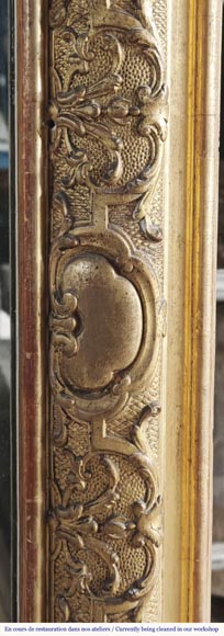 Gilded Regency-style trumeau, richly decorated  Gilded Regency-style trumeau, richly decorated-4