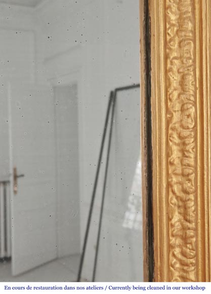 Louis XVI style trumeau enhanced with gold paint Louis XVI style trumeau enhanced with gold paint-4