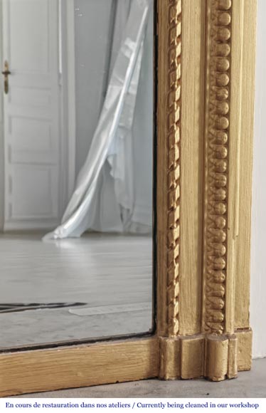 Louis XVI style trumeau enhanced with gold paint Louis XVI style trumeau enhanced with gold paint-4